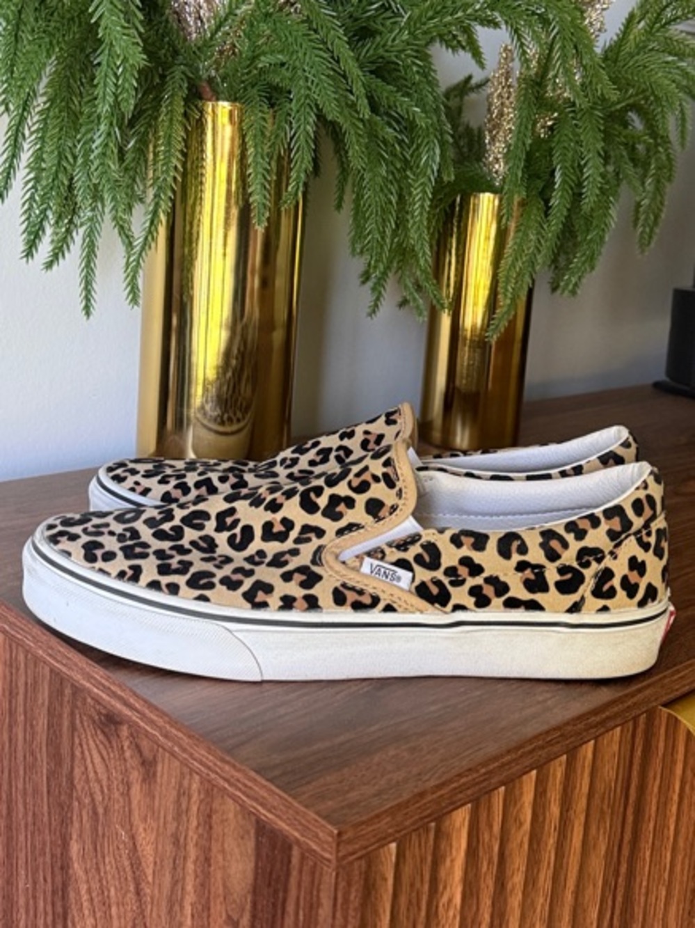 Vans Slip-On Skate Shoe in Leopard